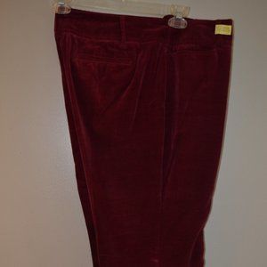 Loft - Ann Taylor Burgundy corduroys